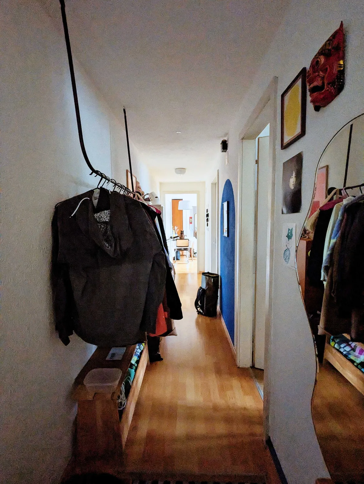 View from the long hallway, with Boba barely visible in the distance.