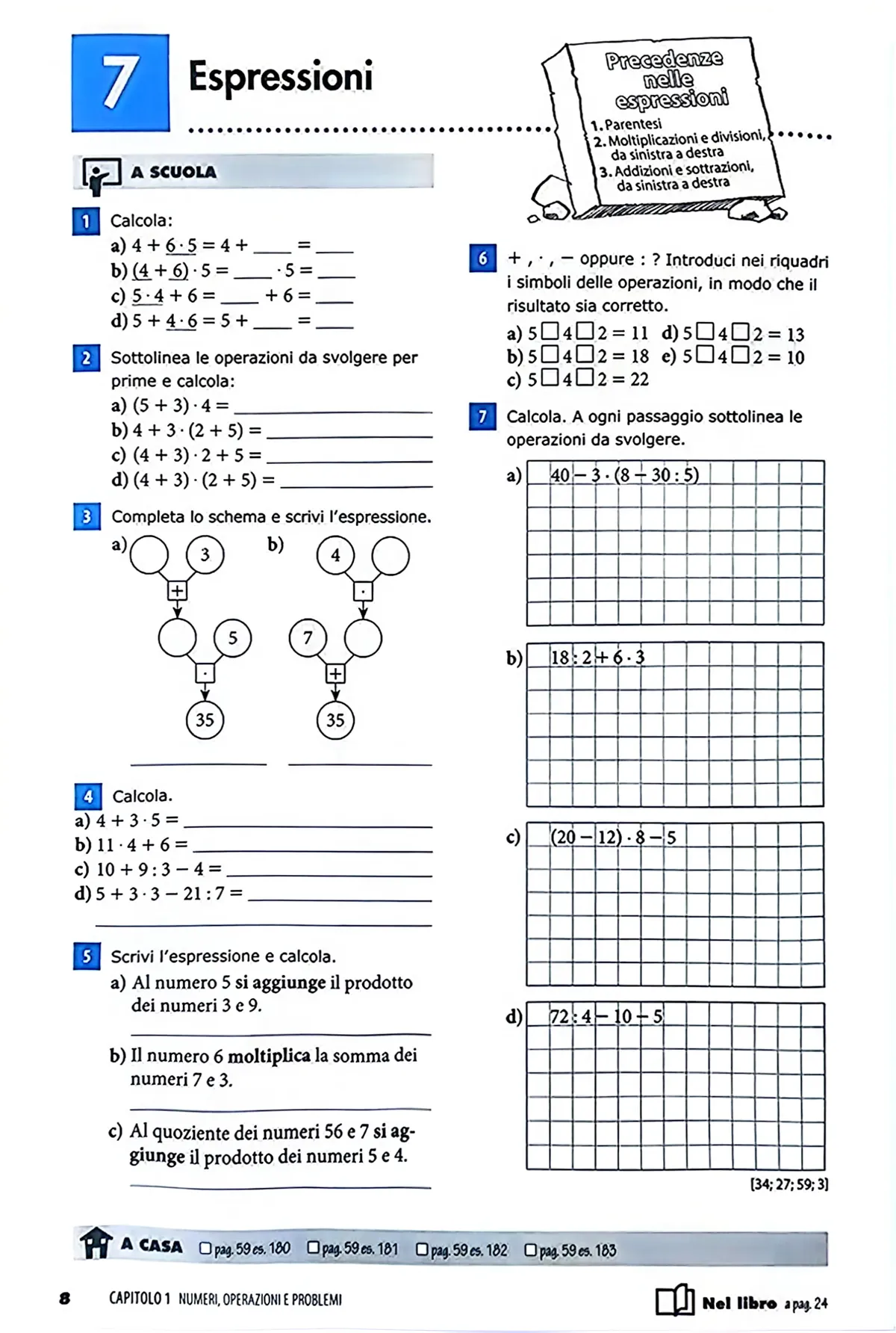 Esercizi classe 1^ espressioni_1