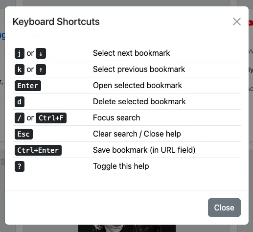 Keyboard Navigation Controls