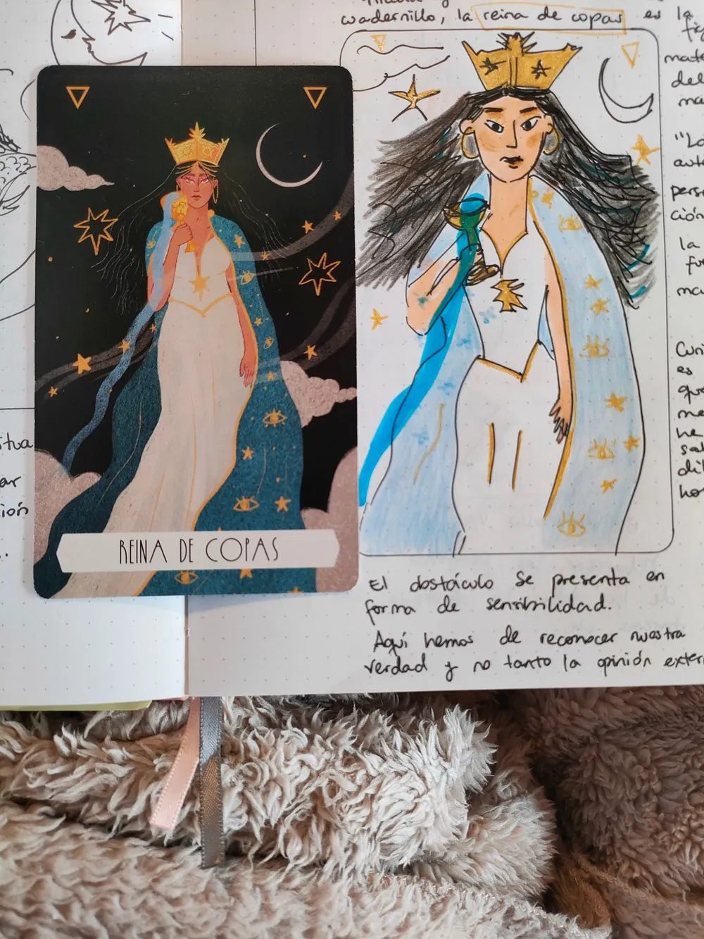 dibujo de la reina de copas