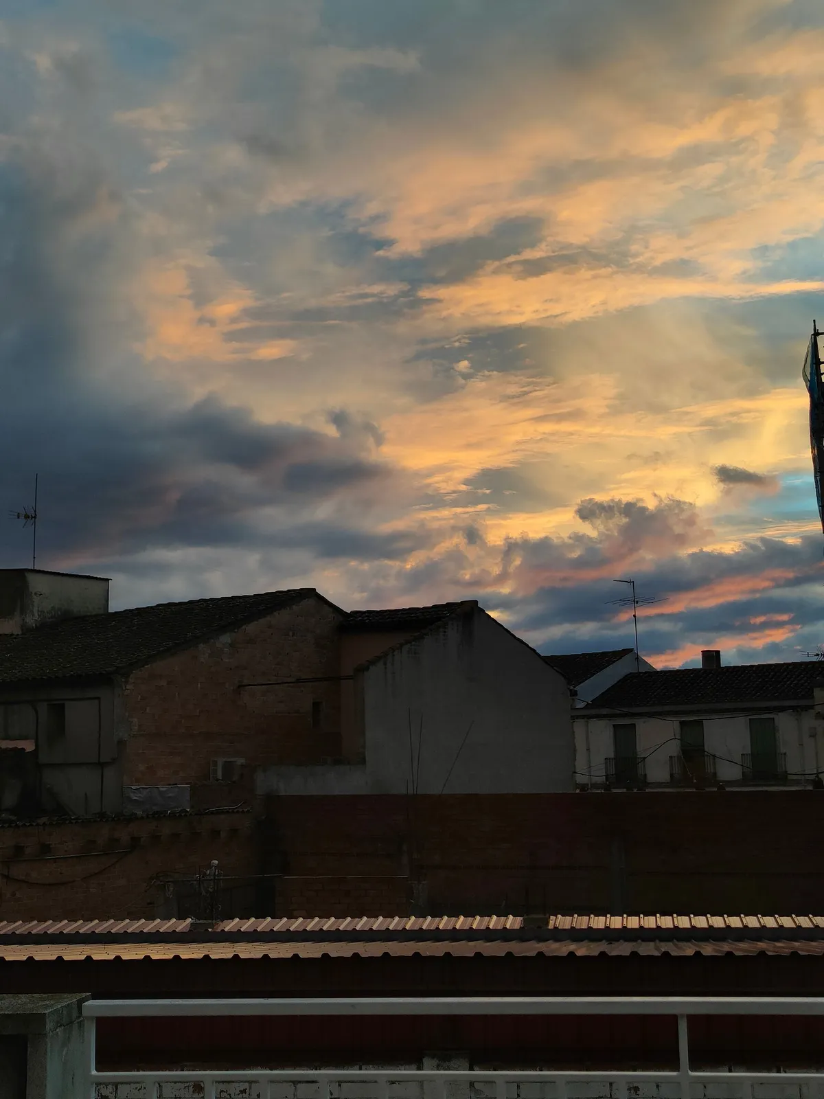 un atardecer de enero