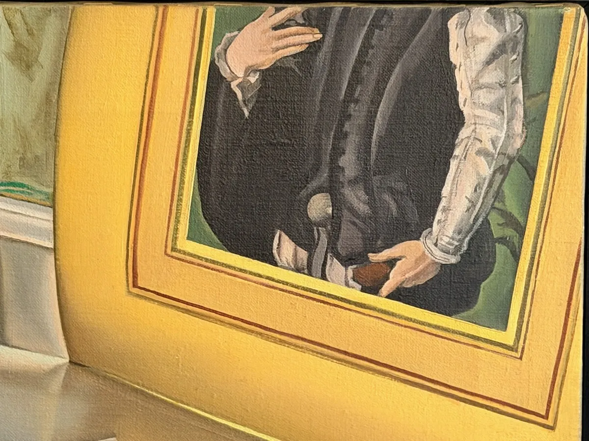 Bronzino's Portrait of Lodovico Capponi reproduced within Gilboy's Blue Ribbon Unfurled