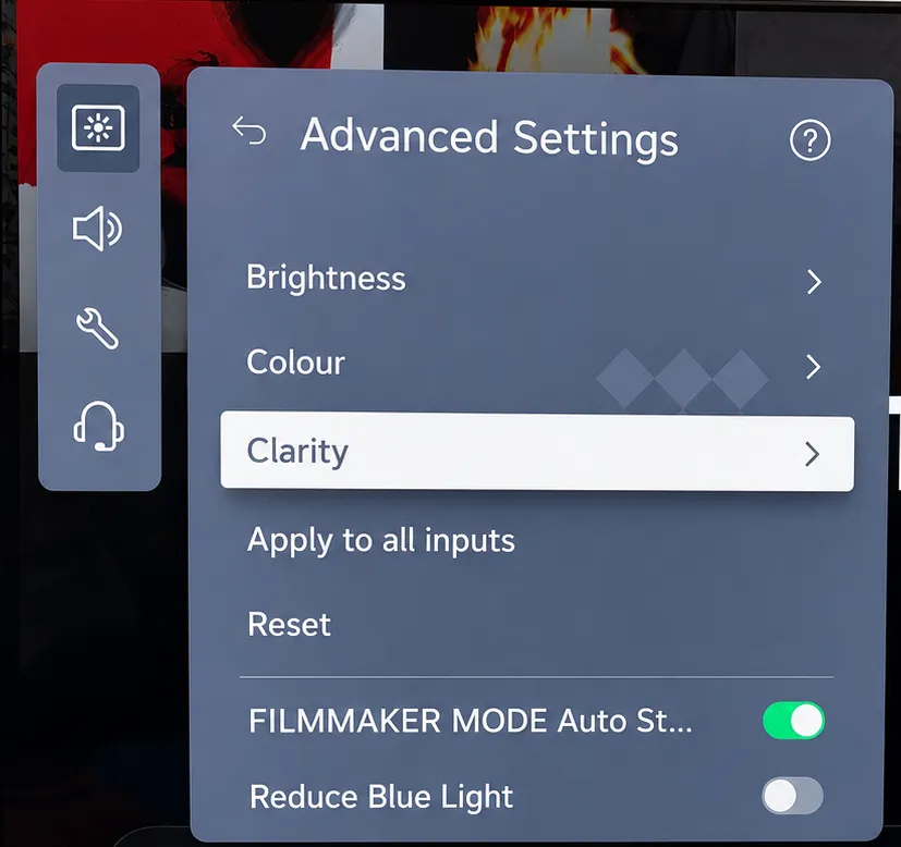Filmmaker Mode picture settings