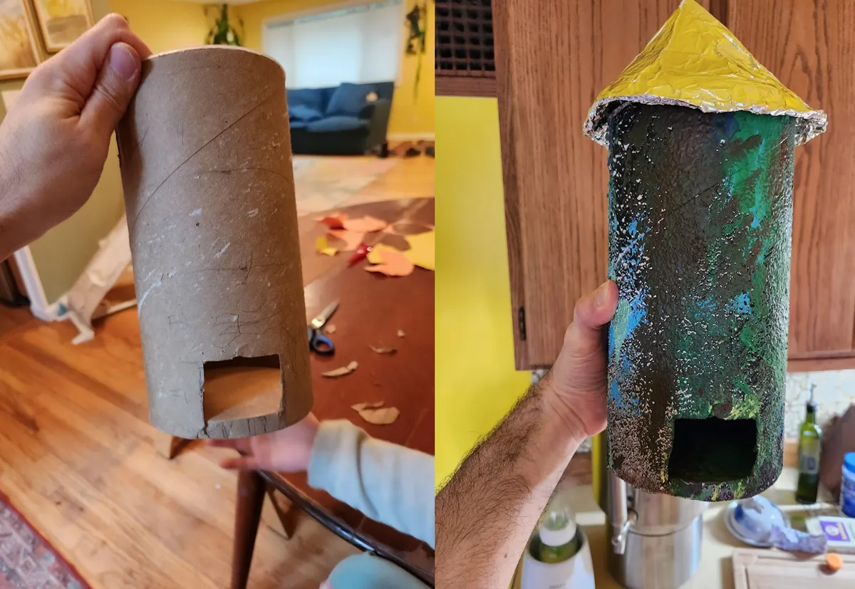 image: Oatmeal box wizard tower
