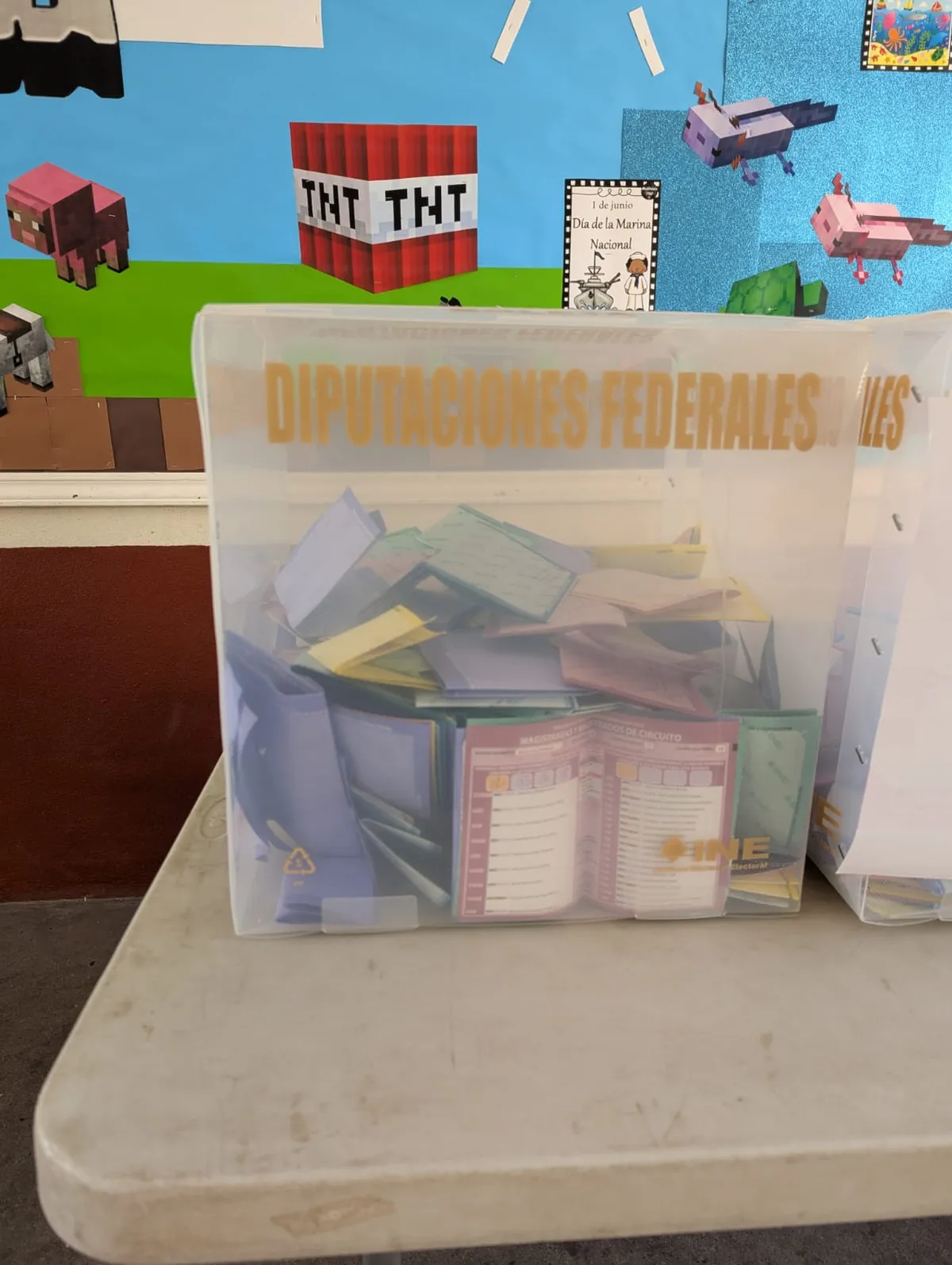 Urnas de la elección judicial en Baja California