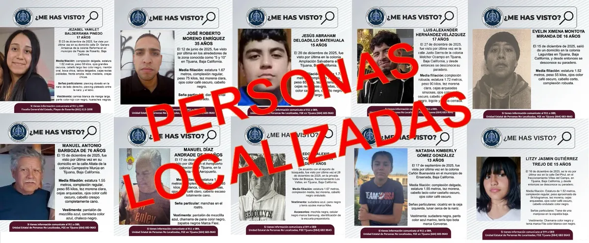 10 personas localizadas