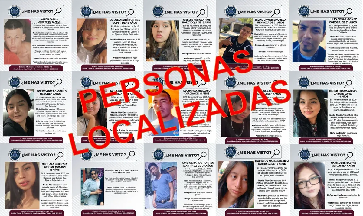 localizadas 15 personas