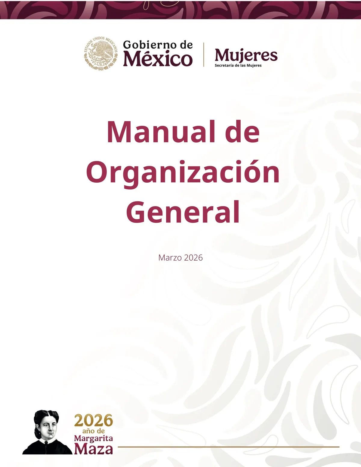Manual de Organización General de la Secretaría de las Mujeres
