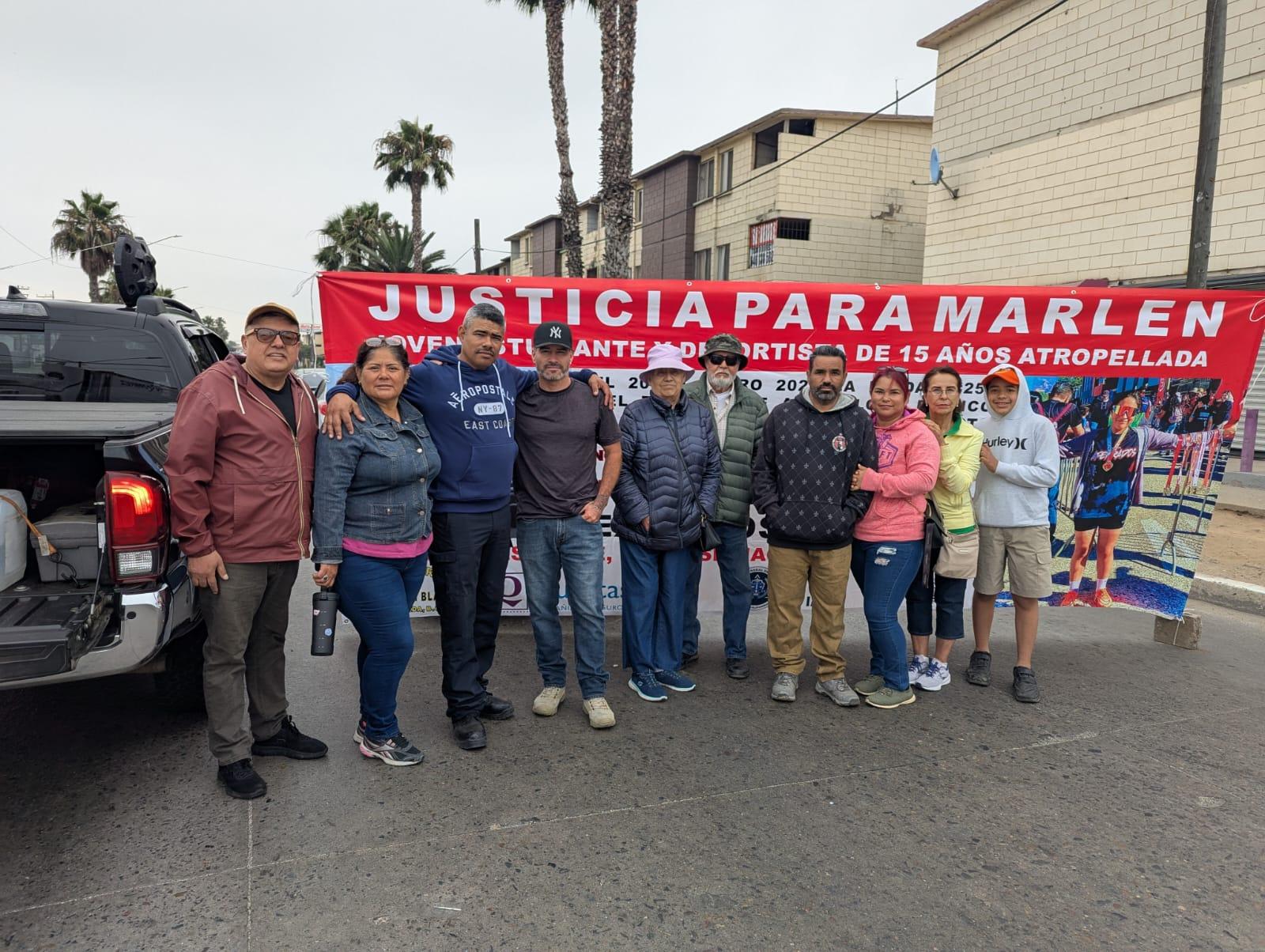 Manifestación para visibilizar situación de Marlen Gómez Zepeda