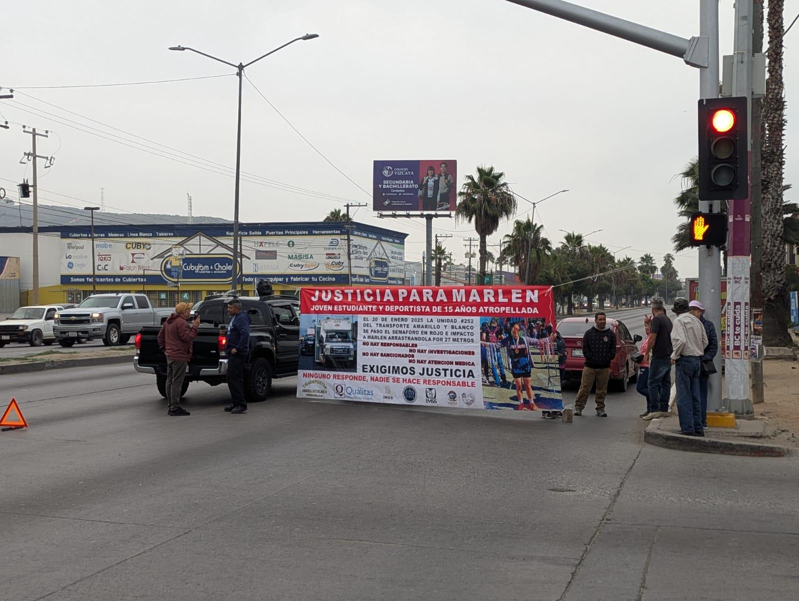manifestación Justicia para Marlen en Ensenada