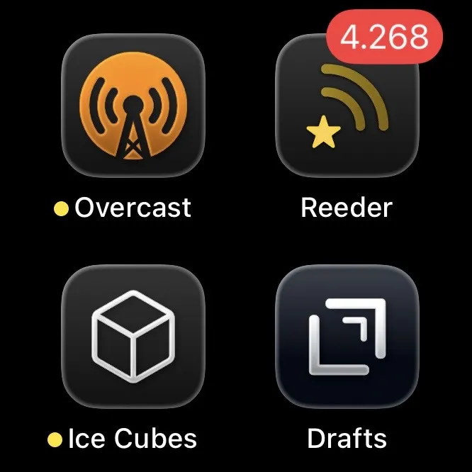 ios 26 with outline around the whole icon