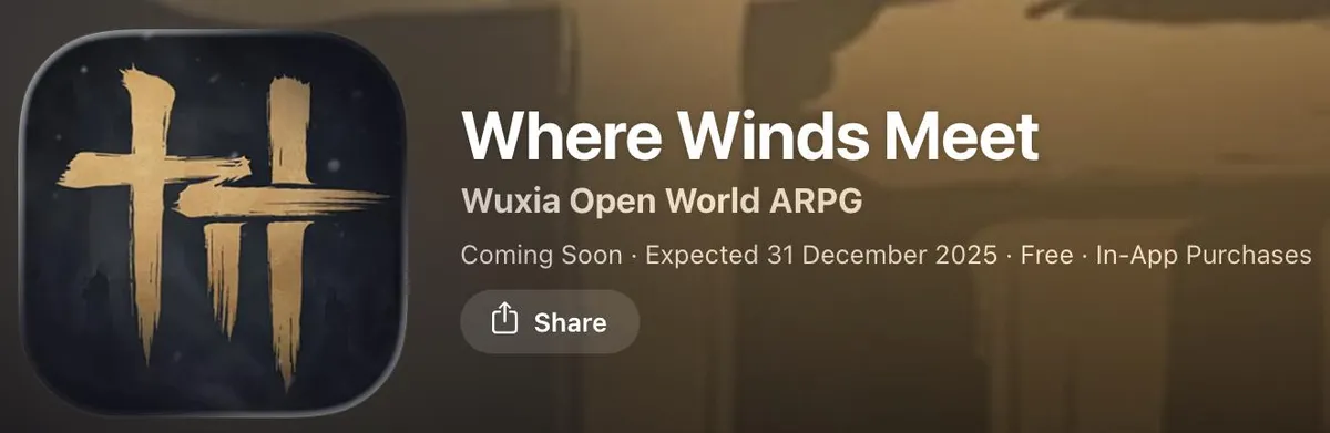 Where Winds Meet商店banner图