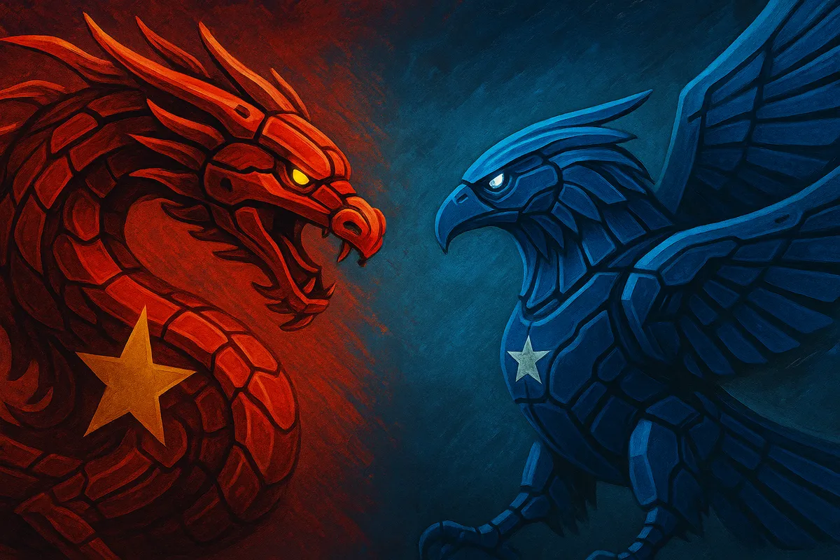 Mechanical Dragon vs. Robotic Eagle