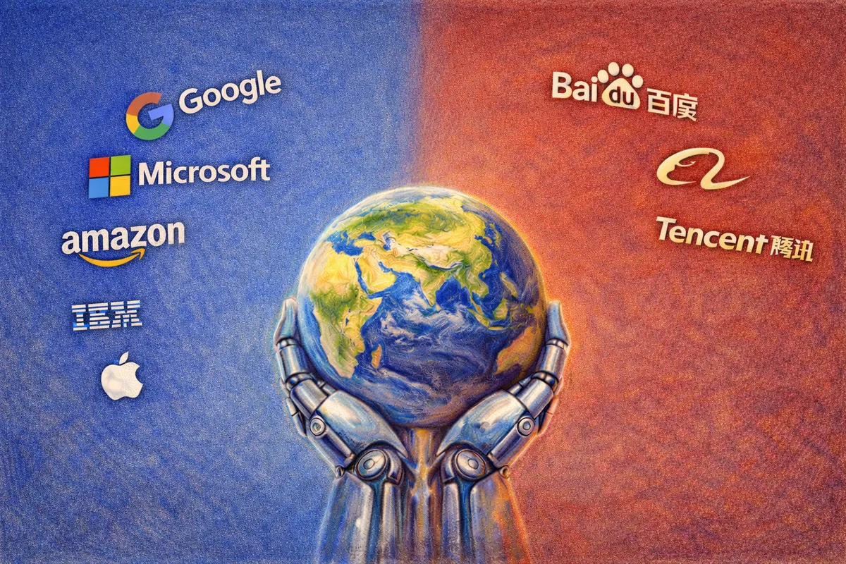 The Big Nine companies balances AI