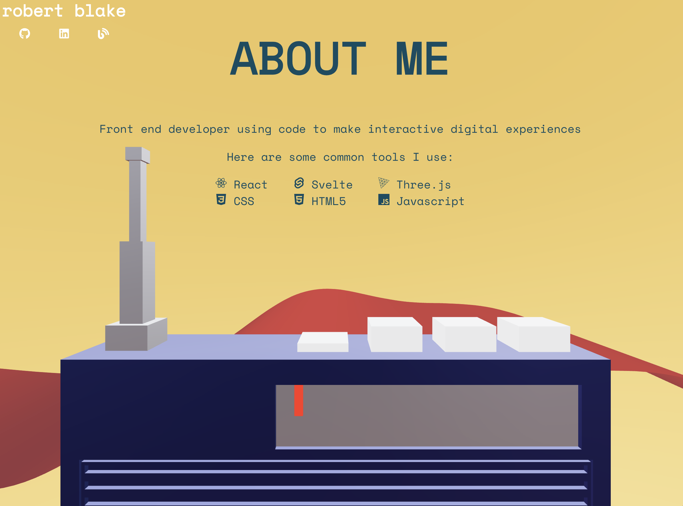 Robert's Portfolio page