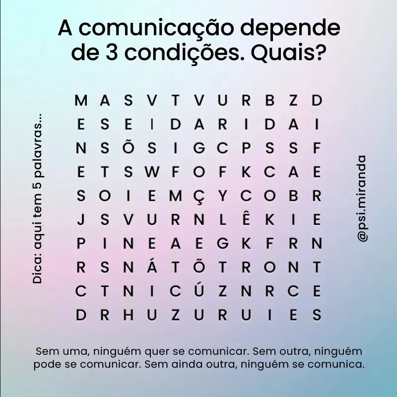 Pequeno caça-palavras modelado no Canva.com