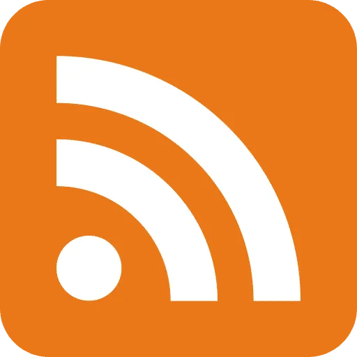RSS Icon - Orange with 3 white curved strokes