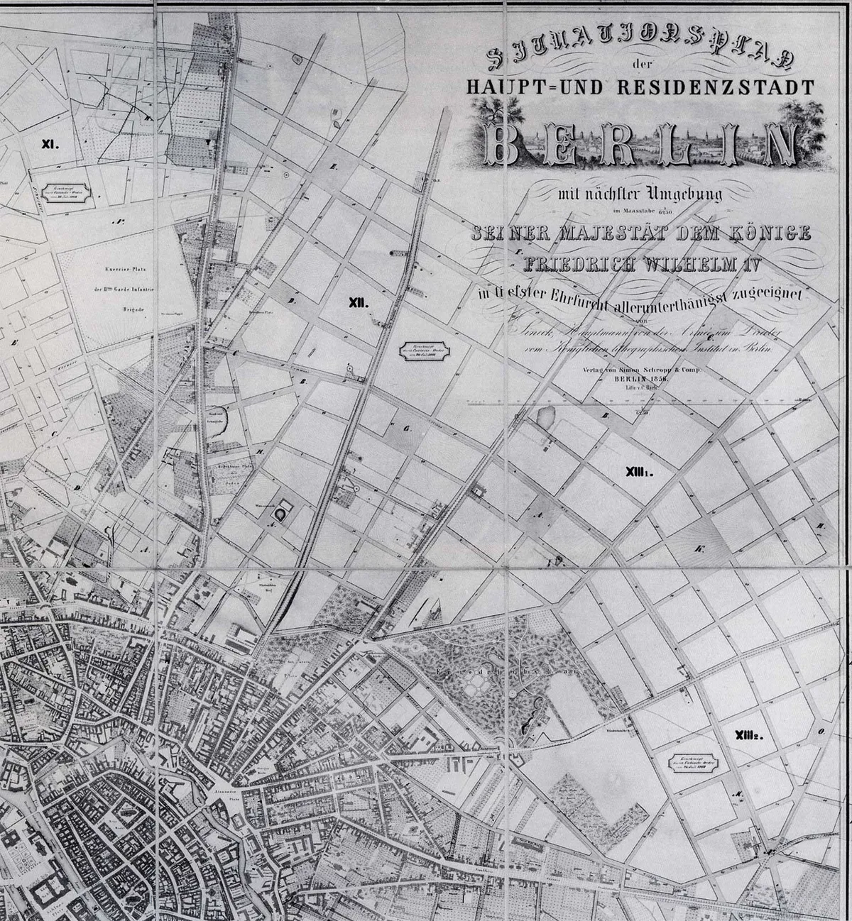 The Hobrech-plan for northeastern Berlin