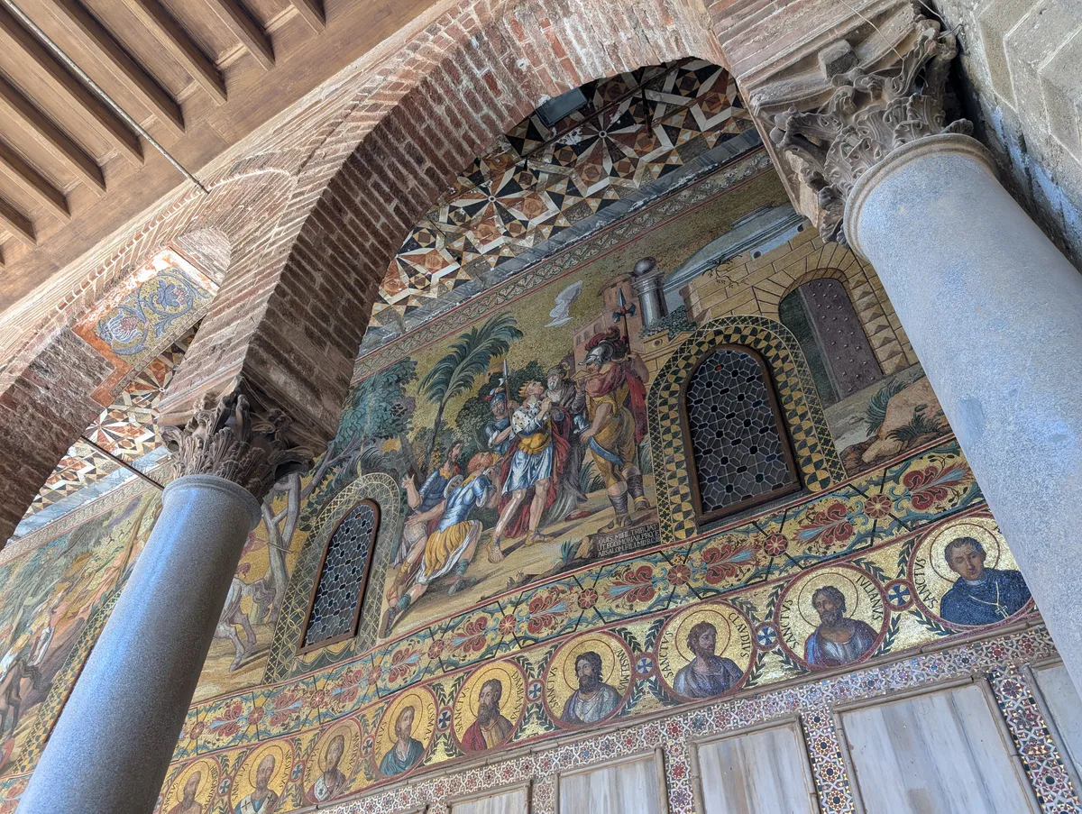 Mosaics outside Palatine Chapel