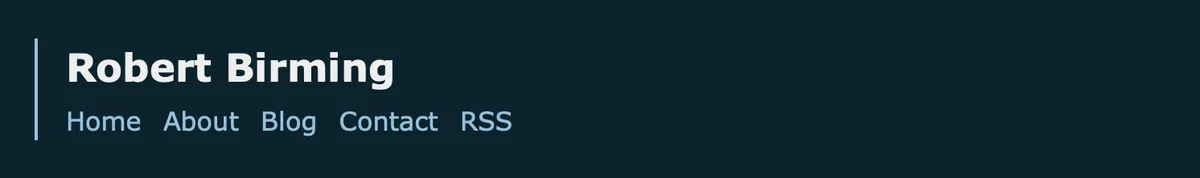 Accent border header