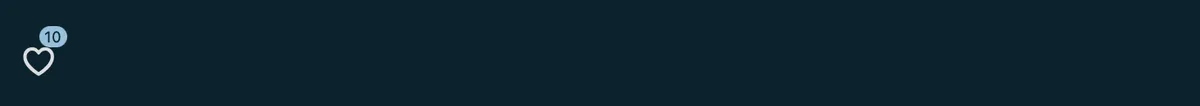Badge upvote button, count in a small circle on the icon