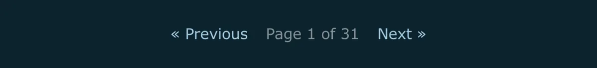 Blog pagination styled to match the theme
