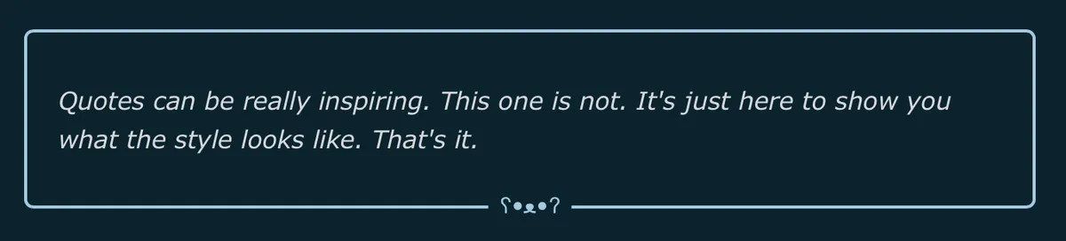 Bear mark blockquote