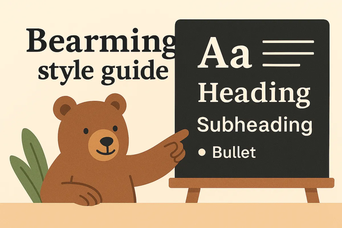 Bearming style guide