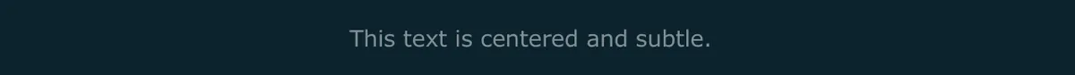 Combined text styles example