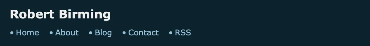 Dot marker nav links