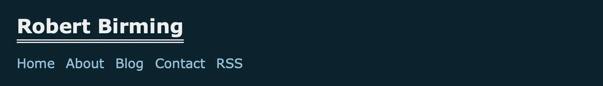 Double underline title