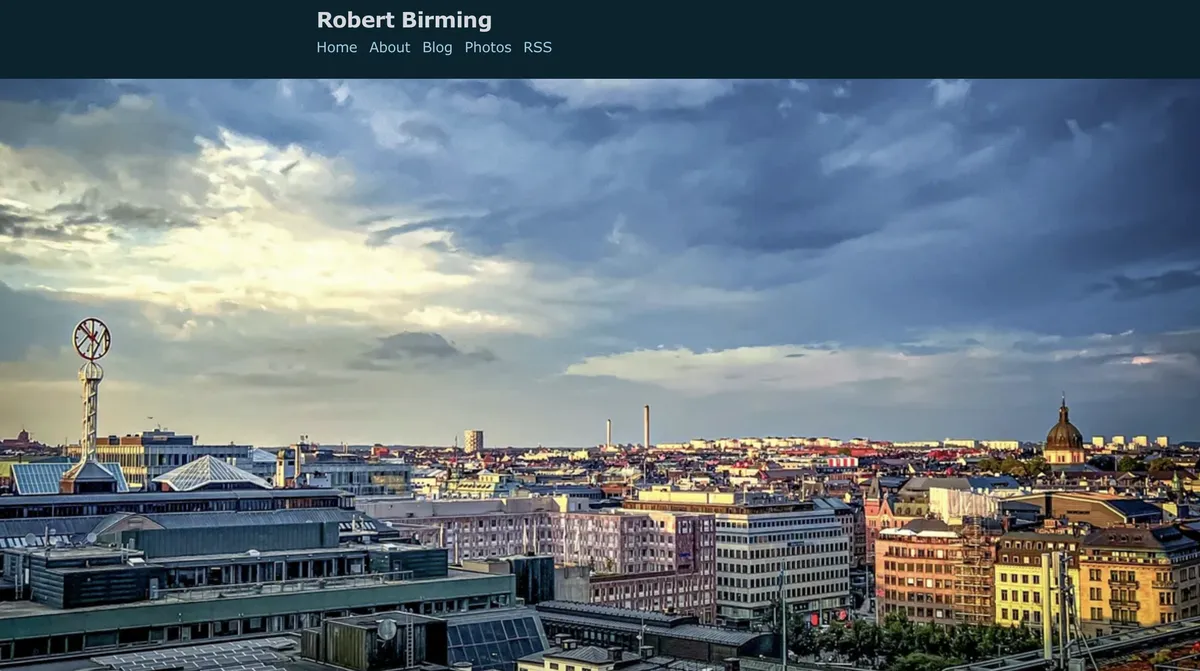 Full bleed image extending beyond the content column