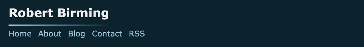 Gradient underline title