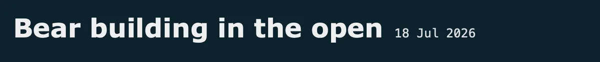 Inline post title and date