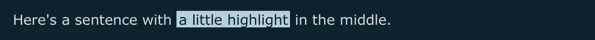 Custom highlight color for the mark tag