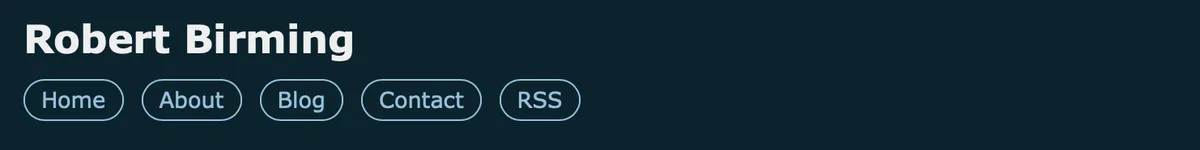 Pill nav links
