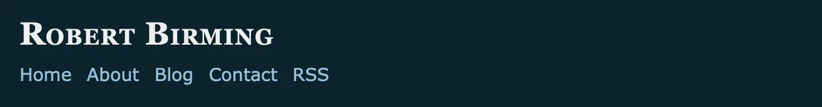 Serif small caps title