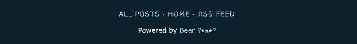 Uppercase footer text