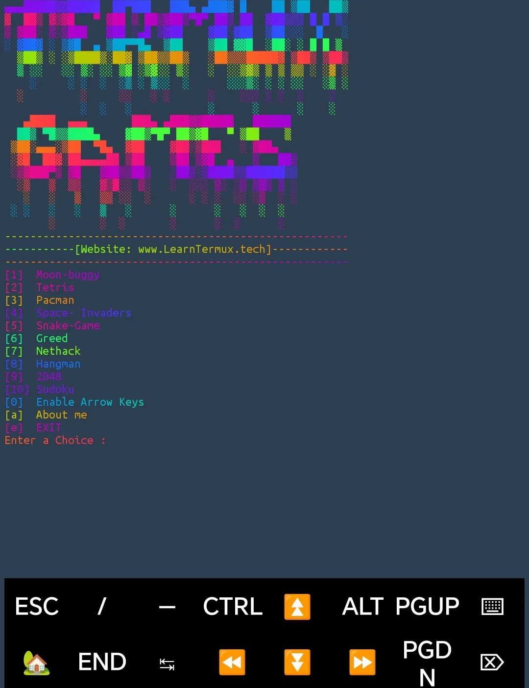 termux-games