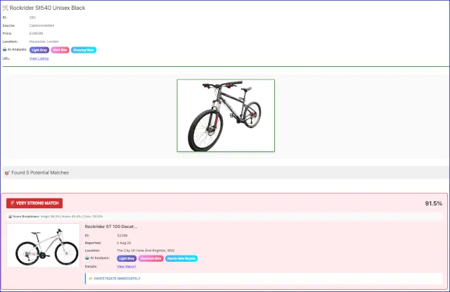 Third bicycle comparison - click to see better resolution image