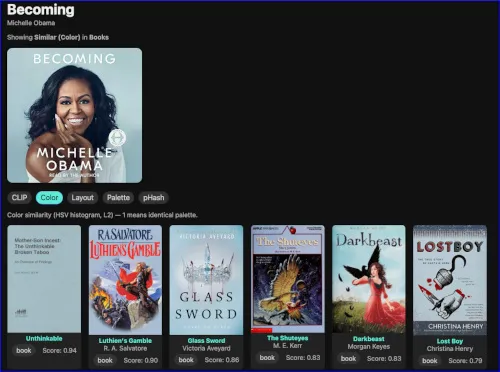 Images similar by colour to Michelle Obama's book cover
