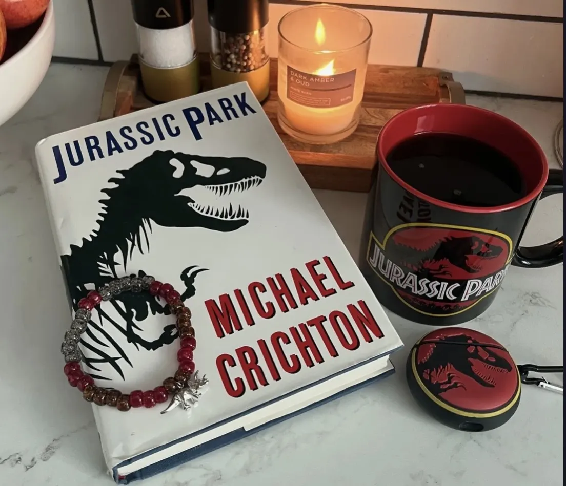 Crochet King (In Training) and Jurassic Park.