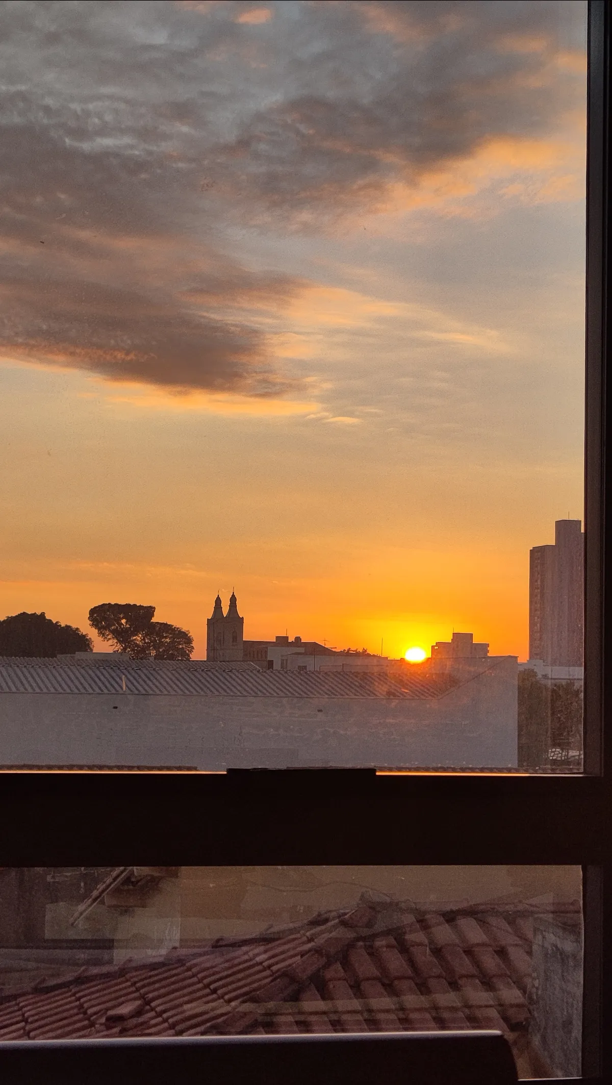 Sunrise as seen from my living room Sunrise as seen from my living room