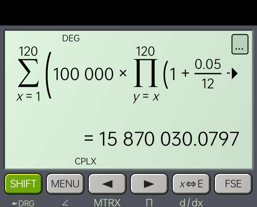 calculator result