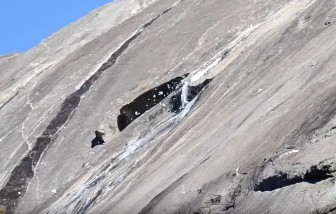 Ice bombs captured mid-bombing