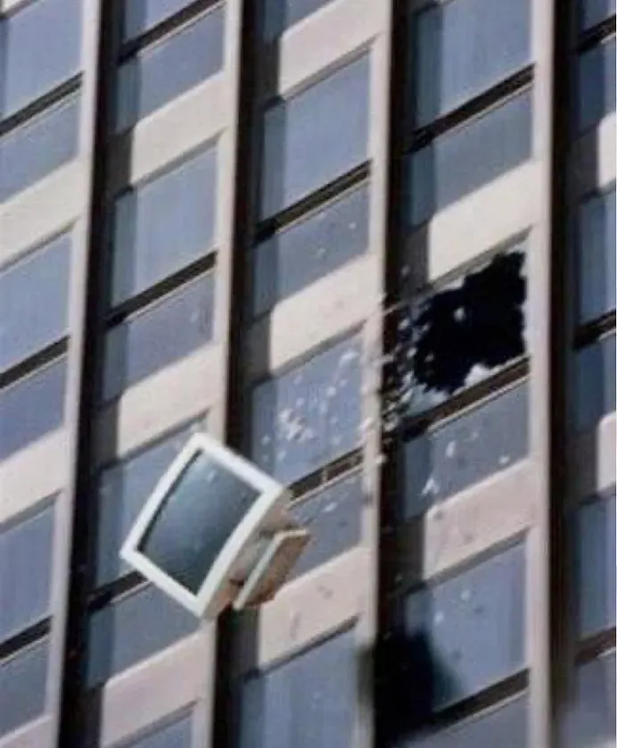 computer out window