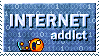 internet addict stamp