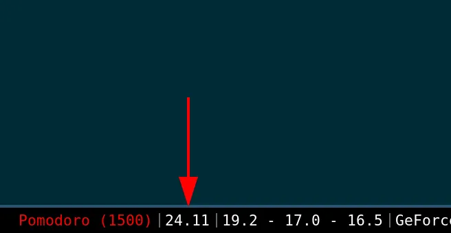 Temperature Data on my i3 Bar Temperature Data on my i3 Bar