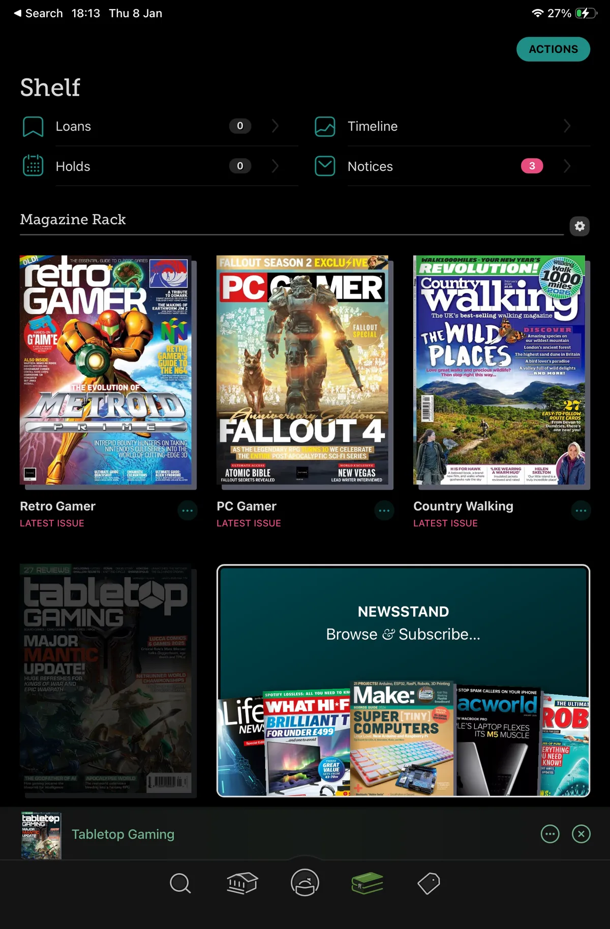 Screenshot of the Libby Interface