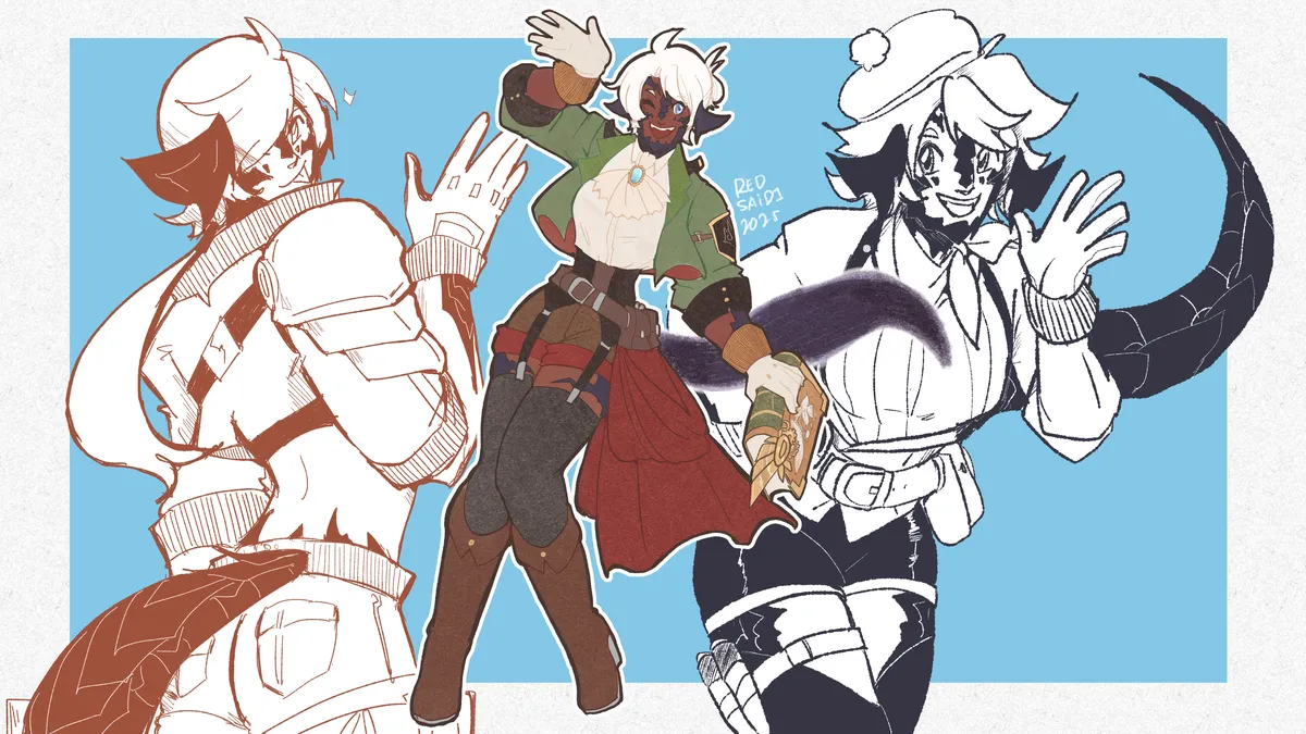 Luna fashion illust spread